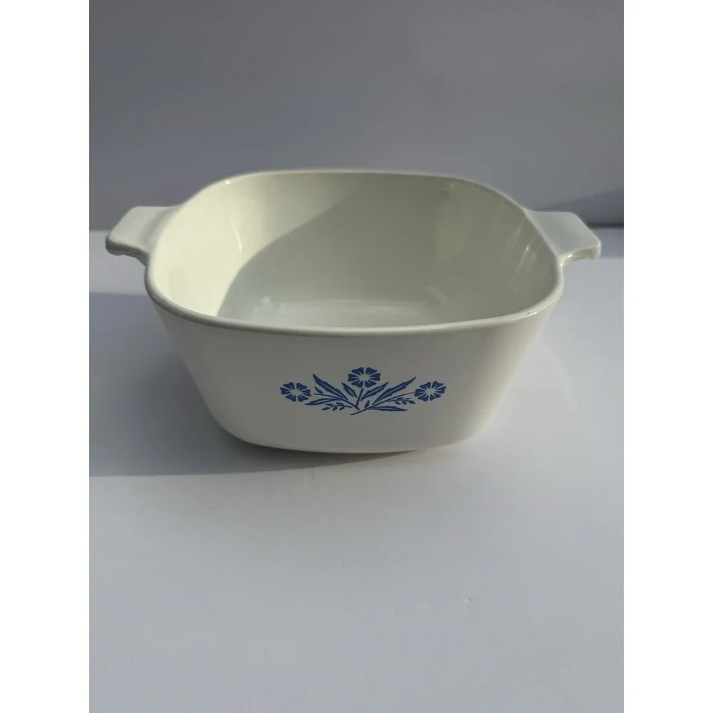 CorningWare Cornflower Blue Floral Casserole Vintage Dishes